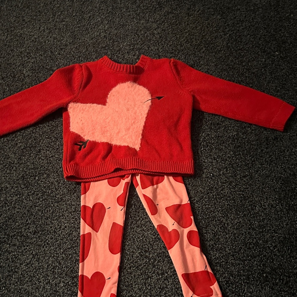 Carter's Red and Pink Heart Matching Set